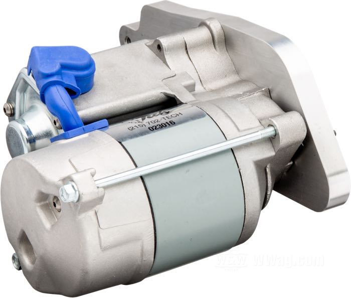 Startermotor von Tech Cycle Performance Product; passend für Sportster 1967-1980; blank; 1.4 W; Bruttogewicht: 4.49 kg
