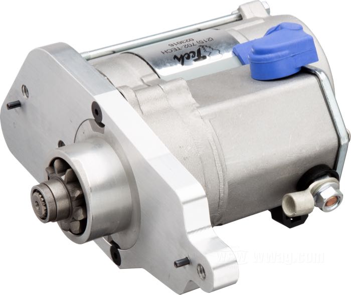 Startermotor von Tech Cycle Performance Product; passend für Sportster 1967-1980; blank; 1.4 W; Bruttogewicht: 4.49 kg