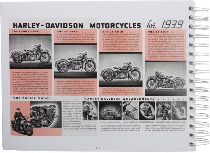 Libro »The Harley-Davidson Knucklehead Years Vol. 2 - January 1939-December 1941«; carta; larghezza x altezza: 28 x 21 cm; di Steve Slocombe; spiralatura; a colori + bianco e nero; 490 pagine; inglese; ISBN: 9780952750598; peso lordo: 1.21 kg