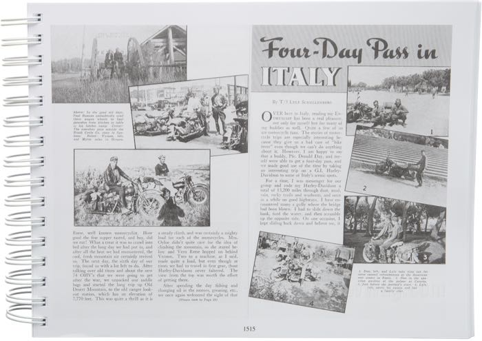 Libro »The Harley-Davidson Knucklehead Years Vol. 4 - January 1945-December 1947«; carta; larghezza x altezza: 28 x 21 cm; di Steve Slocombe; spiralatura; a colori + bianco e nero; 454 pagine; inglese; ISBN: 9781739135812; peso lordo: 1.27 kg
