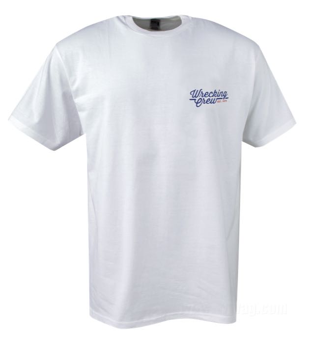 T-shirt by Wrecking Crew; cotton 200 g/m², white; size: S; gross weight: 164.8 g