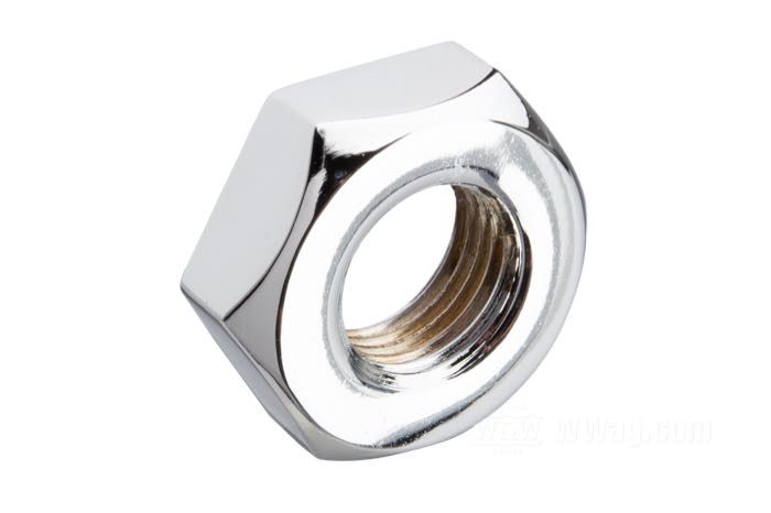 Nut; for Classic and I-Beam Springer forks; steel, chrome-plated, wrench size: 7/8