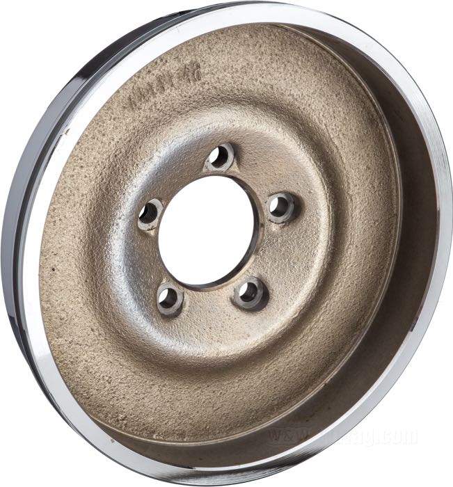 Tamburo di freno di Cannonball; per ruote Cannonball MAG-12; atto per Big Twin 1949-1966, Servi-Car 1958-1966; acciaio, cromato; Punto installazione: anteriore; peso lordo: 2.23 kg
