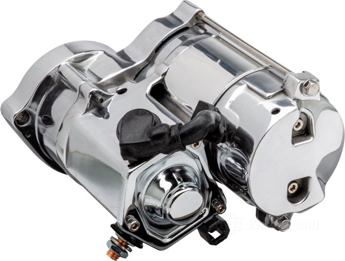 Motor de arranque de Spyke; apropiado para Big Twin 1994-2006 (salvo Dyna 2006); pulido; 1.4 kW; peso bruto: 4.18 kg
