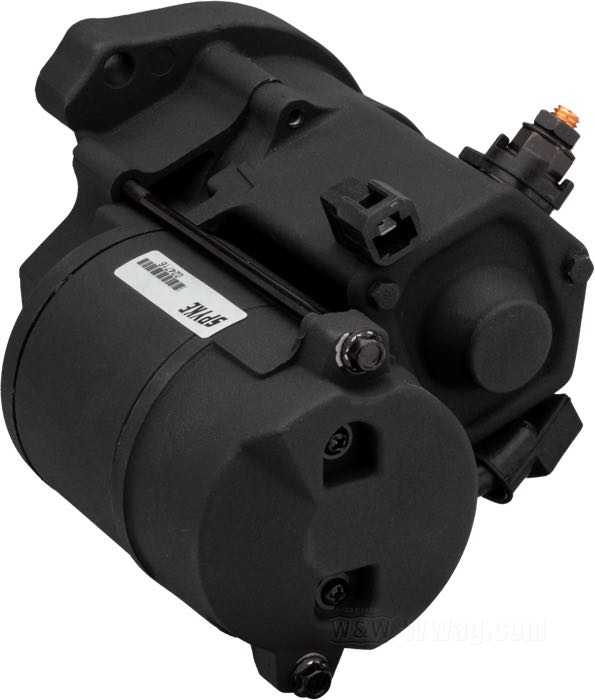 Démarreur de Spyke; adaptable à Touring 1989-1993; noir; 1.4 kW; poids brut: 4.2 kg