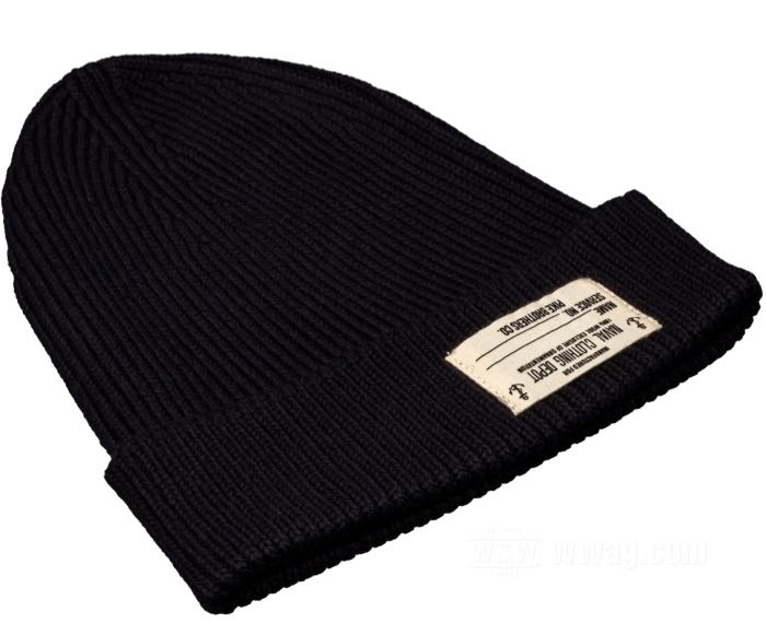 Strickmütze »1944 USN « von Pike Brothers; Merino-Wolle, schwarz; Portugal; Bruttogewicht: 100 g