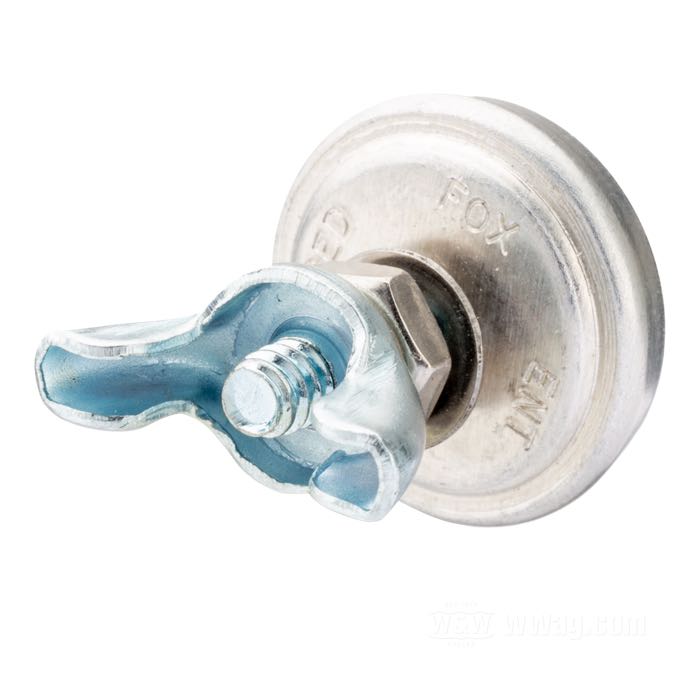 Reflector »Prism Cut« by Red Fox; glass / steel / aluminum, blue; length: 17 mm; Ø 25 mm; thread: #10-24; with hex and wing nut; with wing nut; USA; gross weight: 12 g