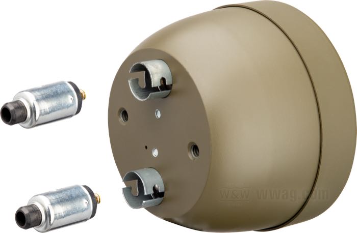 Macho de enchufe de Samwel Supplies; para Pilotos traseros estilo Blackout WLA 1940-1941; un contacto solo; acero / plástico / goma / latón; reemplaza OEM HD 5078-41M; peso bruto: 8.4 g