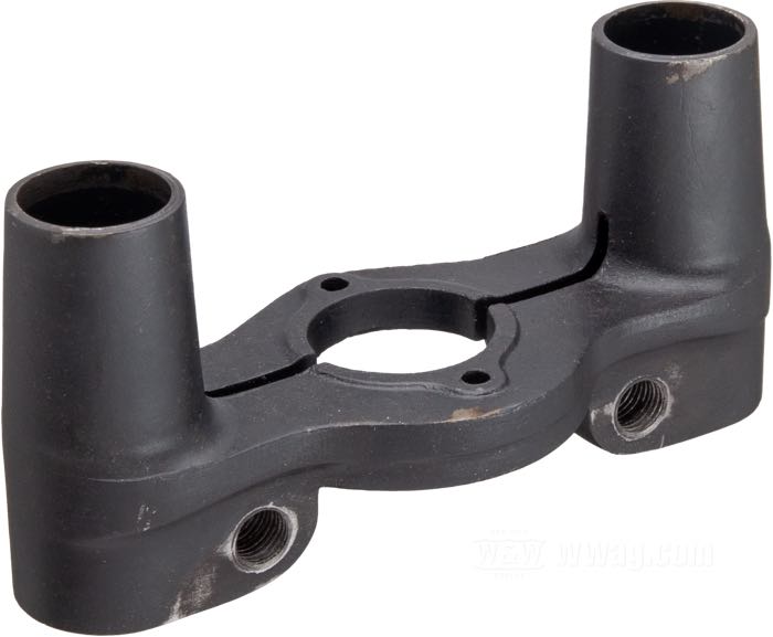 Gabelbrücke »Inline« von Cro Customs; für Springer Gabel; passend für 1936-early 1946 Big Twin, 1940-1957 45 cui/750cc; Stahl, parkerisiert; Bruttogewicht: 787 g