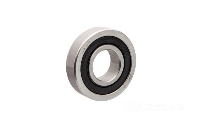 Ball bearing by Morris Magneto; for magneto rotor; lower; steel; tolerance class: ABEC 1; ID x OD: 15 x 35 mm, 9 mm thick; replaces OEM HD 29563-55; gross weight: 46 g