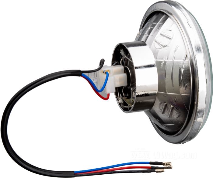 Headlight insert; for Mercury headlights; steel / glass; Ø 5-3/4”; 12 V; with 12 V bulb; gross weight: 370 g
