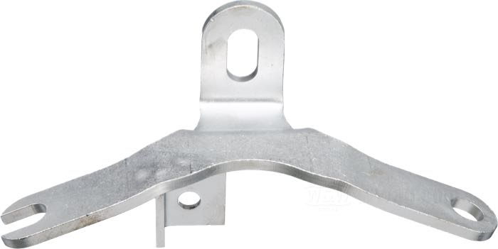 Supporto motore di Strange Bird; atto per FL 1948-1984, FX 1971-1972; acciaio, CAD (procedimento ZnNi), con ricezione d’avviamento a freddo; Punto installazione: superiore; rimpiazza OEM HD 16853-48; U.S.A.; peso lordo: 268 g
