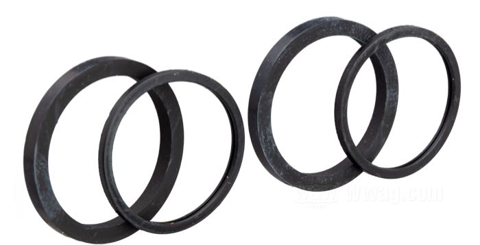 Juego de juntas; para Pistón pinza freno; apropiado para Sportster 2014→; detrás; goma; peso bruto: 6.8 g