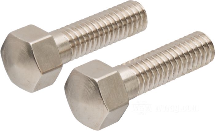 Viti di Competition Distributing; per Piastra forcella; atto per Singles 1909-1918, all twins 1912-1928, F/FD 1929; acciaio, CAD (procedimento ZnNi), altezza testa: 8 mm; lunghezza: 1-1/8”; filettatura: 5/16”-18; rimpiazza OEM HD 2655-12; U.S.A.; peso lordo: 35.4 g