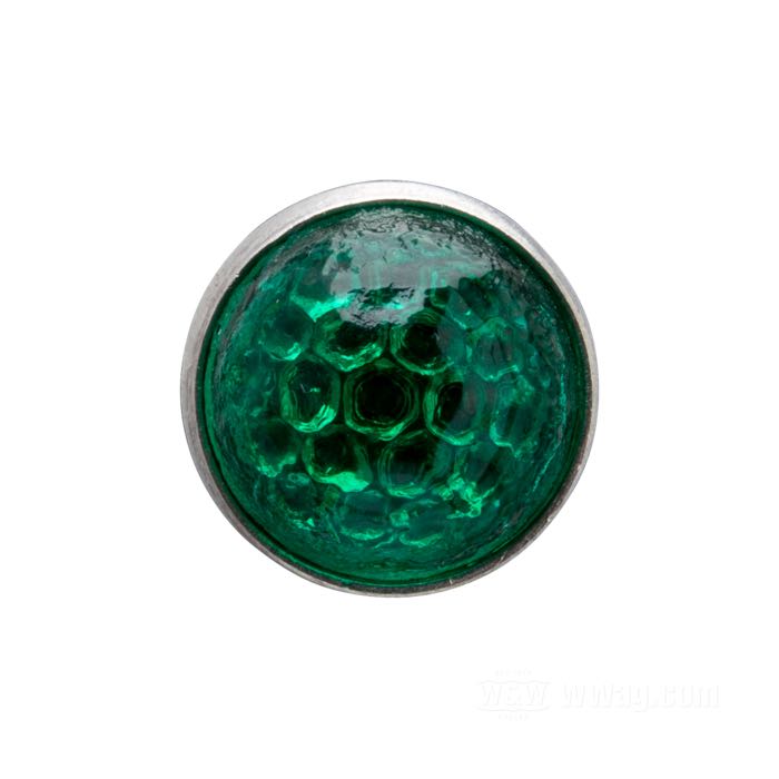 Reflector »Prism Cut Small« by Red Fox; glass / steel / aluminum; length: 10 mm; Ø 18 mm; thread: M6; with hex nut and lockwasher; USA; gross weight: 10.4 g