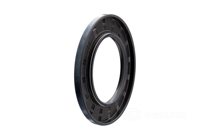 Oil seal by James Gaskets; for Main drive gear / Transmission case; fits Big Twin late 1984-early 1994, Sportster 1991-1994; steel / rubber; ID x OD: 53 x 86 mm; with WW 57-116; replaces OEM HD 12050; gross weight: 10 g