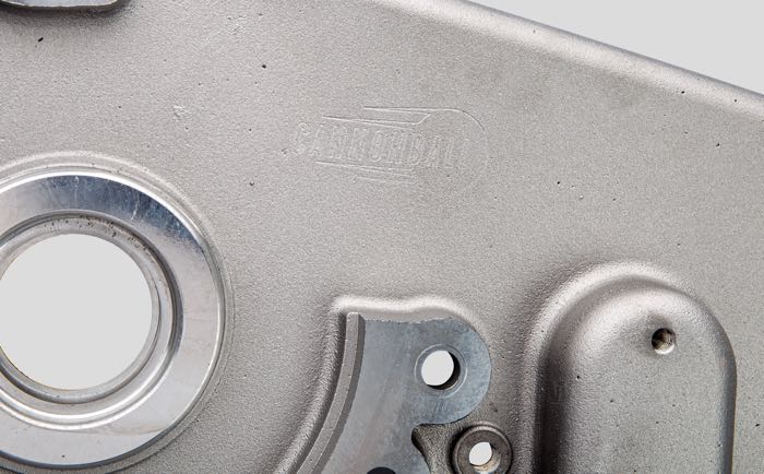 Carter primaire intérieur de Cannonball; adaptable à Big Twin 1965-1969; alu coulé; remplace OEM HD 60617-65A; Allemagne; poids brut: 4.56 kg