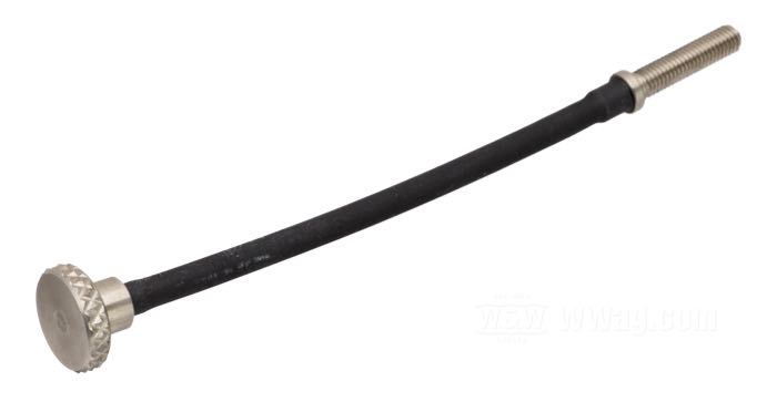 Leerlaufeinstellschraube von Bates; für Modelle 1976-1980; Edelstahl; Länge: 126 mm; für Keihin Drosselklappen-Vergaser ; Gewinde: M5; Gewindelänge: 20 mm; Deutschland; Bruttogewicht: 20 g