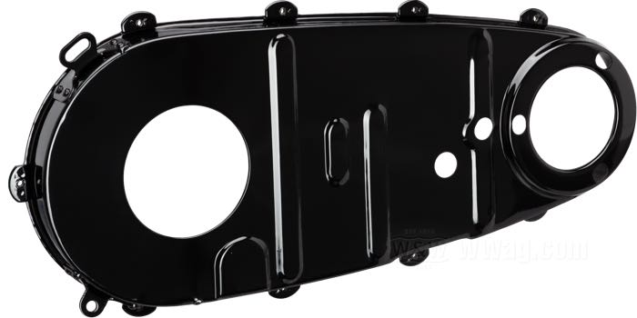 Innerer Primärdeckel; passend für Big Twin 1955-1964; Stahlblech, schwarz, kunststoffbeschichtet; ersetzt OEM HD 60620-52; Bruttogewicht: 1.01 kg