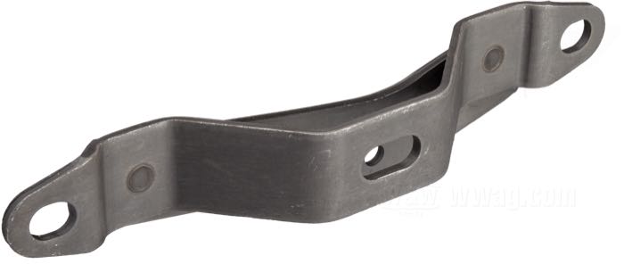 Motor mount by Strange Bird; fits Knucklehead 1936-1937; steel, black, parkerized; position: top; replaces OEM HD 2806-36; gross weight: 382 g