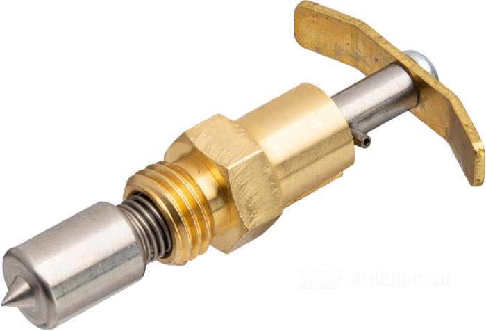 Starter »tipo Super B« di S&S; per carburatori S&S; acciaio inox / ottone, a 1 grado; peso lordo: 30 g