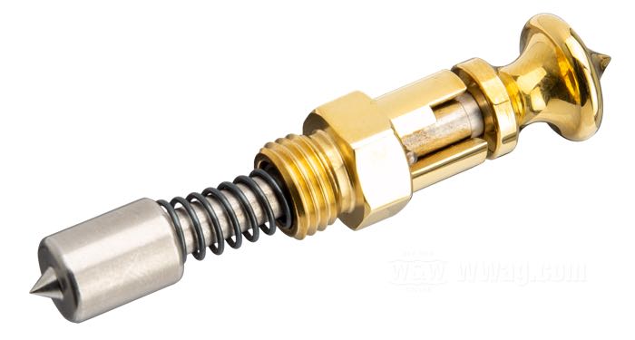 Starter »Acorn« de Kustom Tech; pour carbus S&S; acier inox / laiton, poli, à 2 niveaux; poids brut: 41 g