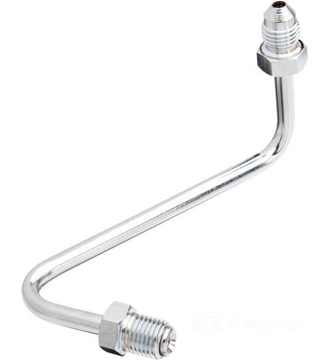 Fitting by Goodridge; steel, chrome-plated, 90° and 60°; connection thread: JIC 37°-3→3/8”-24 IF; gross weight: 50 g