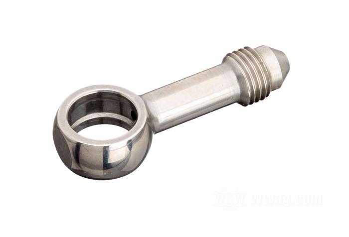 Fitting by Goodridge; stainless steel, straight; Ø 7/16”; connection thread: JIC 37°-3→banjo; gross weight: 10 g