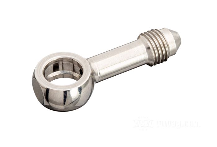 Fitting by Goodridge; stainless steel, straight; Ø 3/8”; connection thread: JIC 37°-3→banjo; gross weight: 20 g