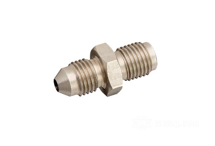 Fitting by Goodridge; stainless steel, straight; connection thread: JIC 37°-3→3/8”-24 IF; gross weight: 20 g