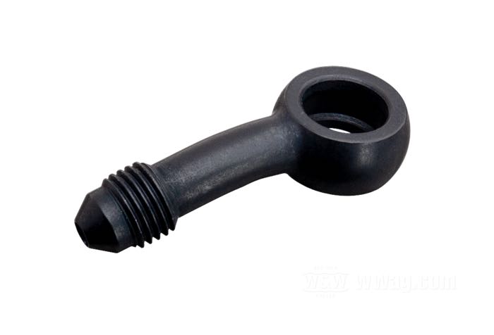 Raccord de Goodridge; aluminium, noir, anodisé, 20°; Ø 3/8”; filet raccord: JIC 37°-3→banjo; poids brut: 10 g