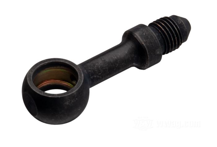 Raccord de Goodridge; acier, noir, parkerisé, droit; Ø 7/16”; filet raccord: JIC 37°-3→banjo; poids brut: 20 g
