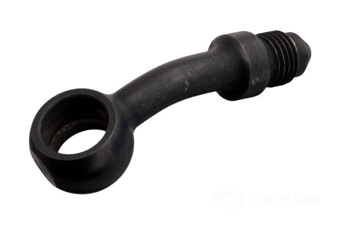 Raccord de Goodridge; acier, noir, parkerisé, 30°; Ø 7/16”; filet raccord: JIC 37°-3→banjo; poids brut: 20 g