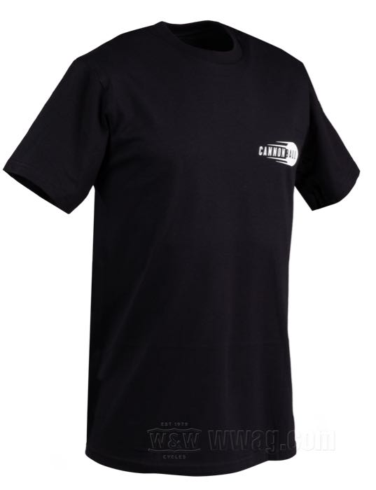 Cannonball T-Shirts Black - White Print