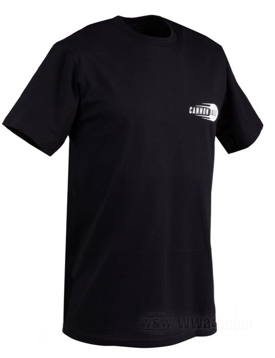 Cannonball T-Shirts Schwarz - Druck Weiß