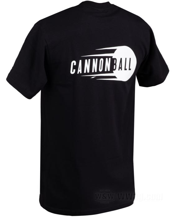 Camiseta de Cannonball; algodón 200 g/m², negro; tamaño: S; peso bruto: 184.4 g