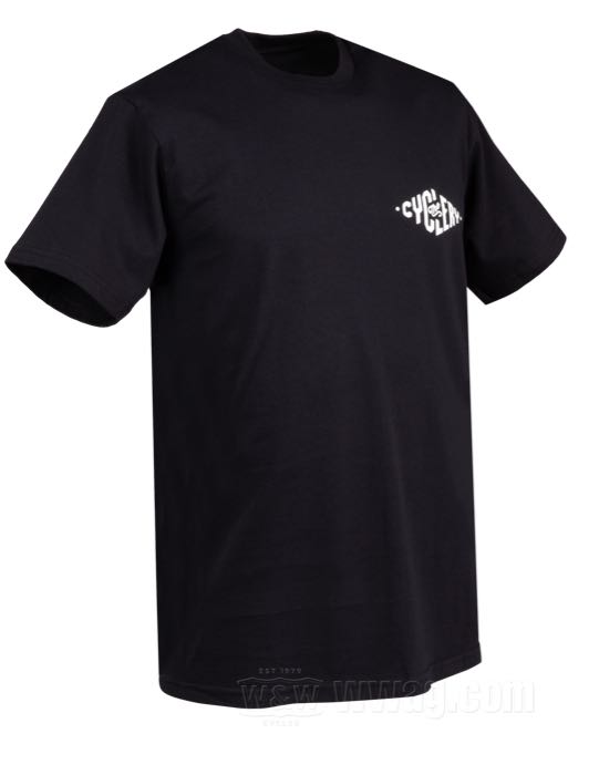 The Cyclery T-Shirts Black - White Print