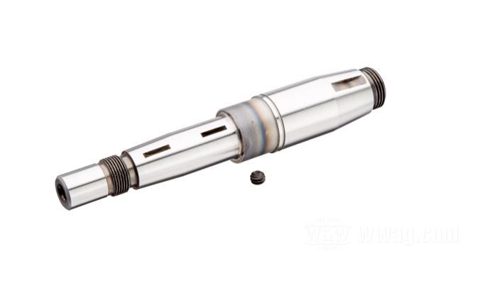 Eje cigüeñal lado distribución de Jims; apropiado para Big Twin 1954-1957; acero; reemplaza OEM HD 24006-55, 24006-54A y 24006-54; peso bruto: 400 g