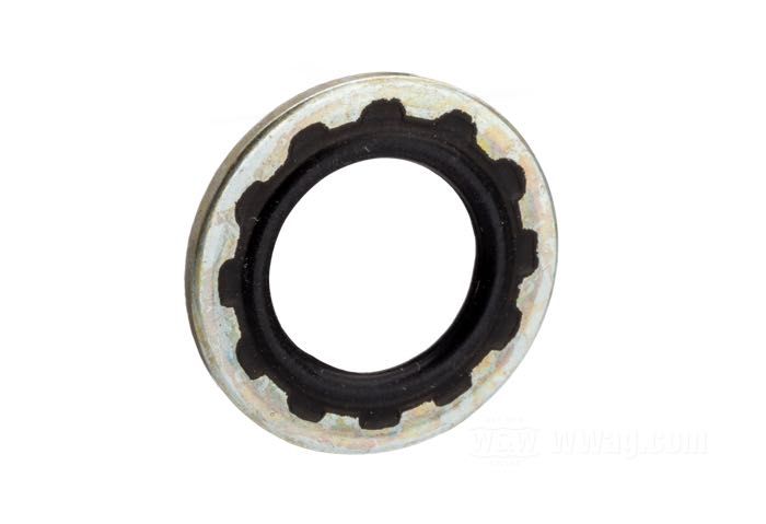 Dichtscheibe »Stat-O-Seal Standard«; Aluminium / synthetischer Gummi; ID x AD: 11.1 x 19.3 mm, 1.3 mm stark; für Schraube: 7/16 ”; ersetzt OEM HD 41733-88; Bruttogewicht: 2 g
