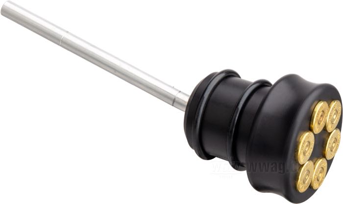 Bouchon de remplissage »Bullet« de CPV; pour Bac à huile; pour tubulure de remplissage 1-1/4”; adaptable à Softail Evolution; avec jauge; aluminium, noir; Europe; poids brut: 150 g