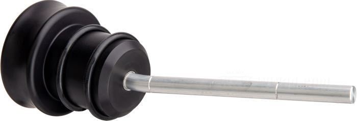Bouchon de remplissage »Bullet« de CPV; pour Bac à huile; pour tubulure de remplissage 1-1/4”; adaptable à Softail Evolution; avec jauge; aluminium, noir; Europe; poids brut: 150 g