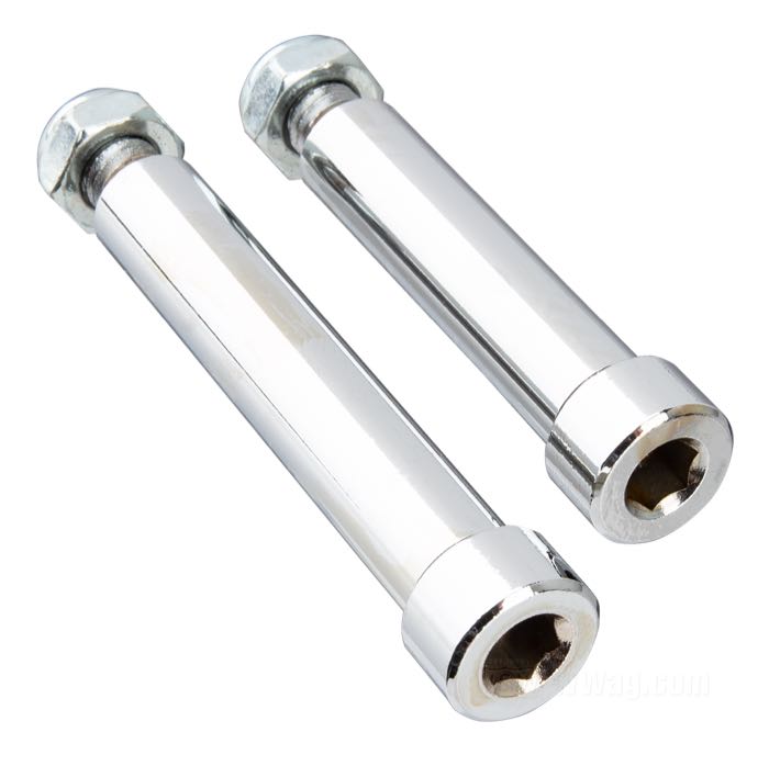 Mounting bolt kit; for Brake caliper; fits XL 1979-1981, XLCR 1977, FLT 1980-1983; steel, zinc plated; position: rear; replaces OEM HD 44175-77, and 44176-77