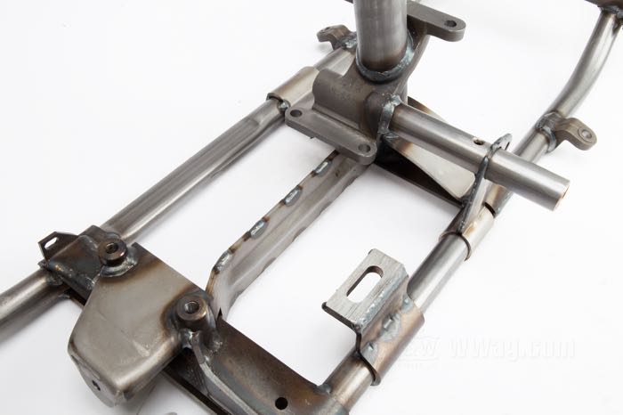 Telaio rigido »Straightleg« di VG Classic Frames & Parts; atto per Panhead tardi 1954-1957; acciaio / ghisa sferoidale, naturale; rake: 30 °; rimpiazza OEM HD 47003-54A; Paesi Bassi; peso lordo: 37 kg