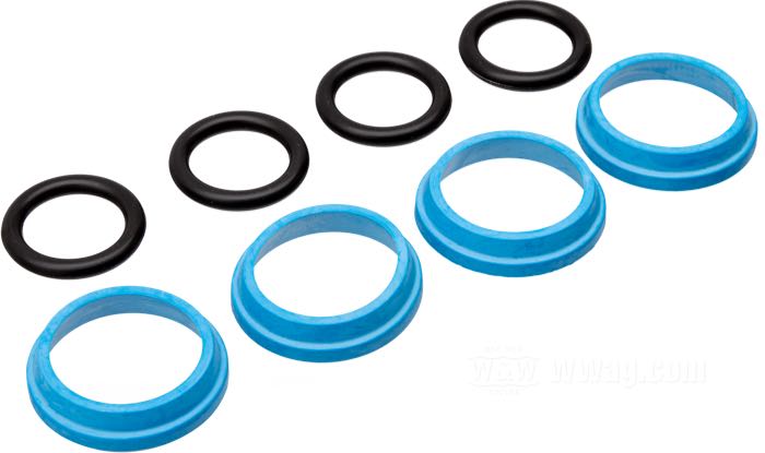 Gasket kit by James Gaskets; for Pushrod covers; fits Evo Sportster 1991-2003; rubber; replaces OEM HD 11190, and 17944-89; gross weight: 20 g