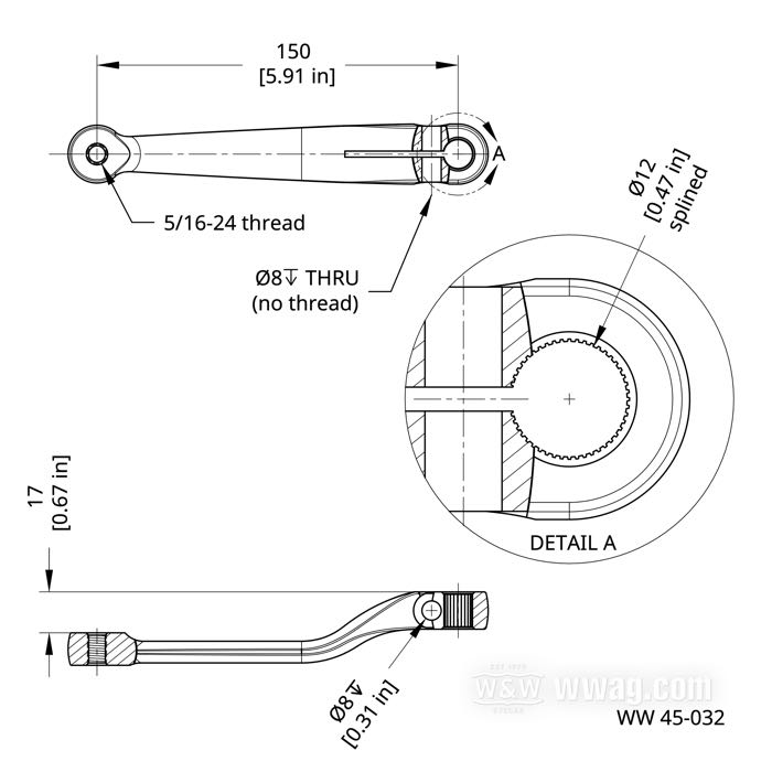 Foot shift lever; fits Sportster 1971-1974; steel, chrome-plated; splined; replaces OEM HD 34606-71; gross weight: 220 g