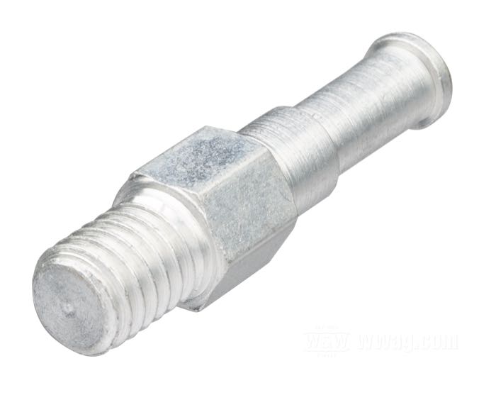 Bulón de fijación de Colony; para Muelle pedal de arranque; apropiado para Sportster 1971-1978; acero, CAD (método ZnNi); rosca: 3/8”-16; rosca: 3/8”-16; reemplaza OEM HD 33088-71; peso bruto: 33 g