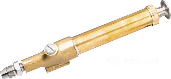 Ölpumpe »Racing« von The Cyclery; Messing, blank; Bruttogewicht: 438 g