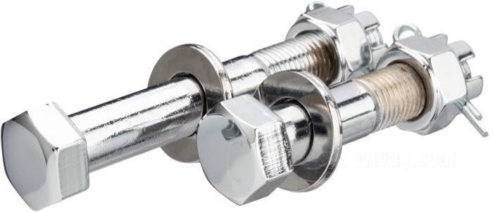 Kit de bulones de Colony; para soporte motor, abajo; apropiado para Big Twin Sidevalve 1937-1947; acero, cromado / parkerizado, cabezas planas; hexagonal; reemplaza OEM HD 24797-36, 437-48, 437-26, 0128, 0224 y 0291; EE. UU.; peso bruto: 242.6 g