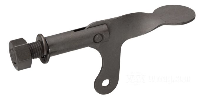 Leva estárter de Colony; apropiado para Big Twin 1938-1965; acero, parkerizado; para carburadores Linkert serie M; reemplaza OEM HD 1233-38; EE. UU.; peso bruto: 46.6 g