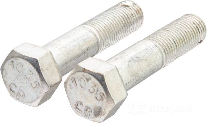 Kit de bulones de Colony; para soporte motor, abajo; apropiado para 750cc 1929-1952, Big Twin 1930-1936; acero, CAD (método ZnNi); hexagonal; reemplaza OEM HD 4379, 6395 y 7809; EE. UU.; peso bruto: 180 g